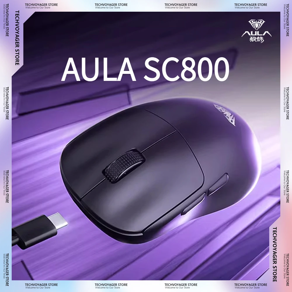 Esports Pc Gaming - AULA SC800 Gaming Mouse Paw3395 Sensor