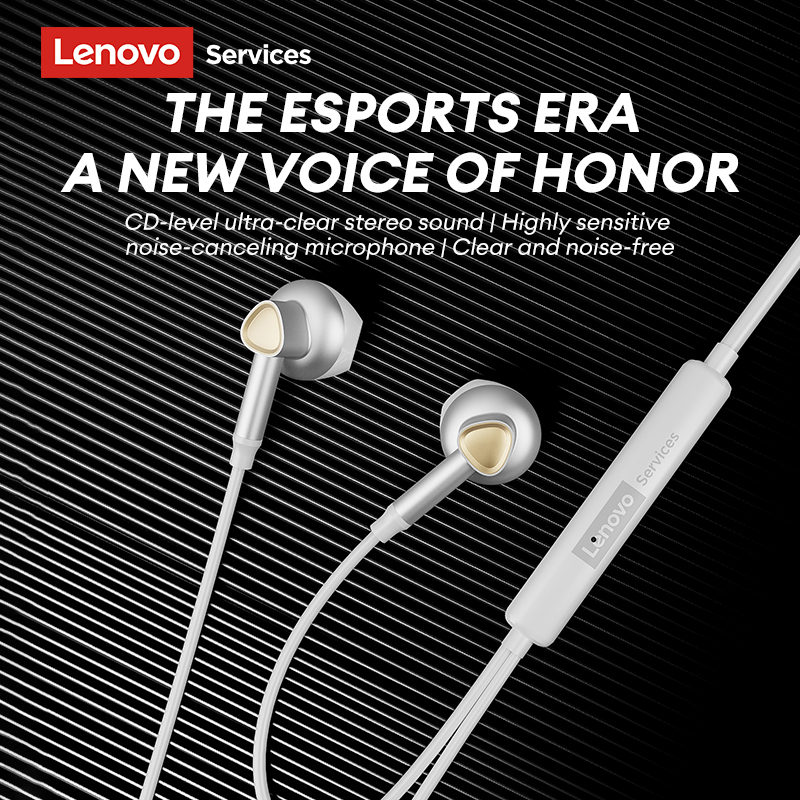 Esports Gaming Mobile - Original Lenovo Y101 PRO Wired Earphones
