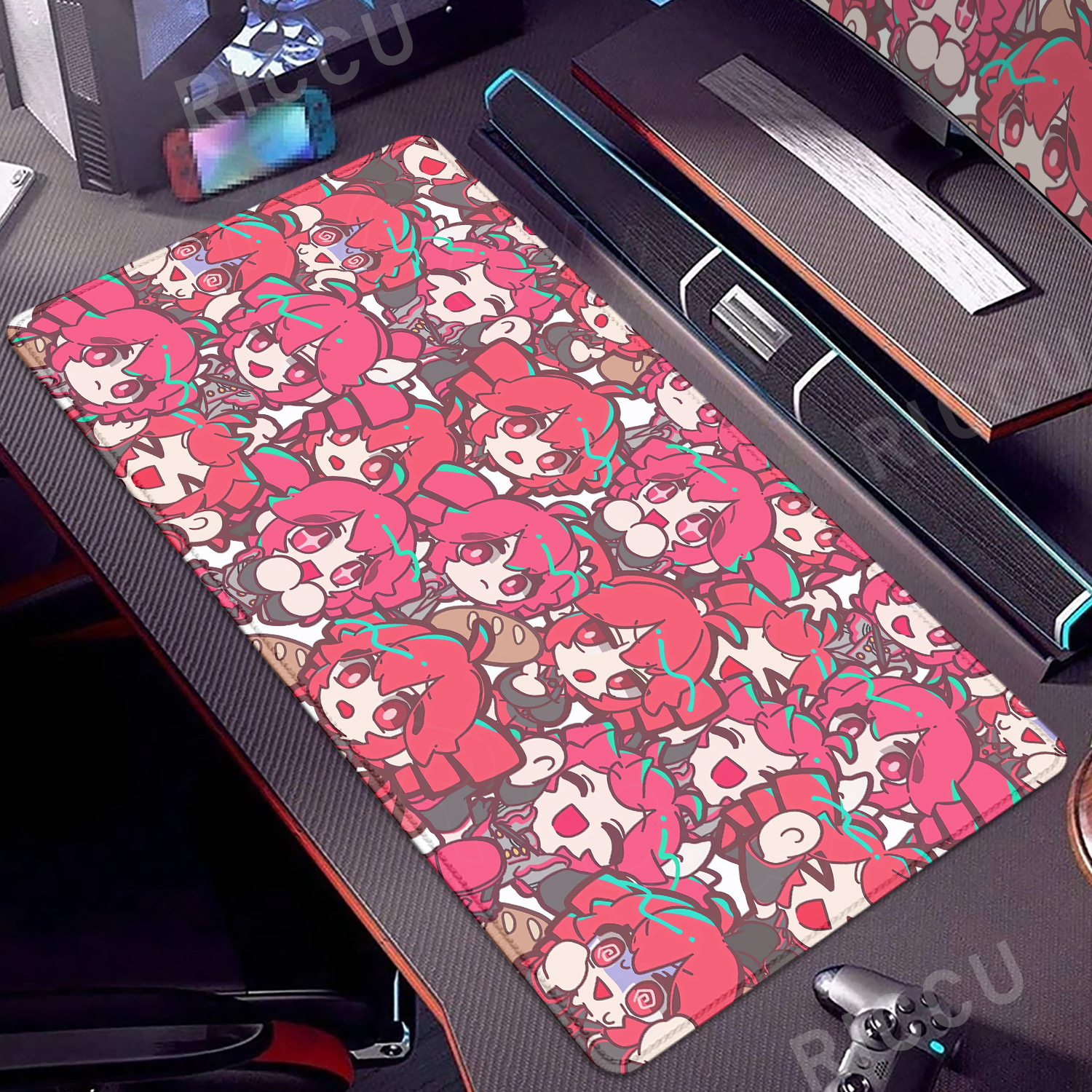 Esports Gaming Keyboard And Mouse - Kawaii Anime Girl Gaming Mouse Pad