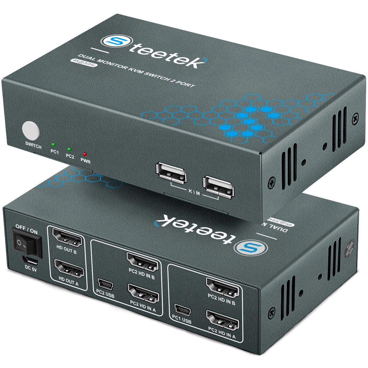 Esports Gaming Hub - PWAY USB KVM Switch HDMI Splitter