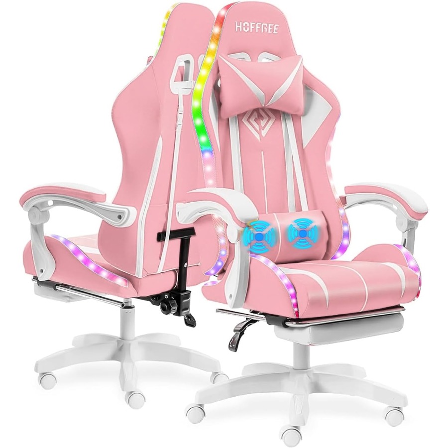 Rgb Gaming Chair - Gaming Chair with LED RGB Lights