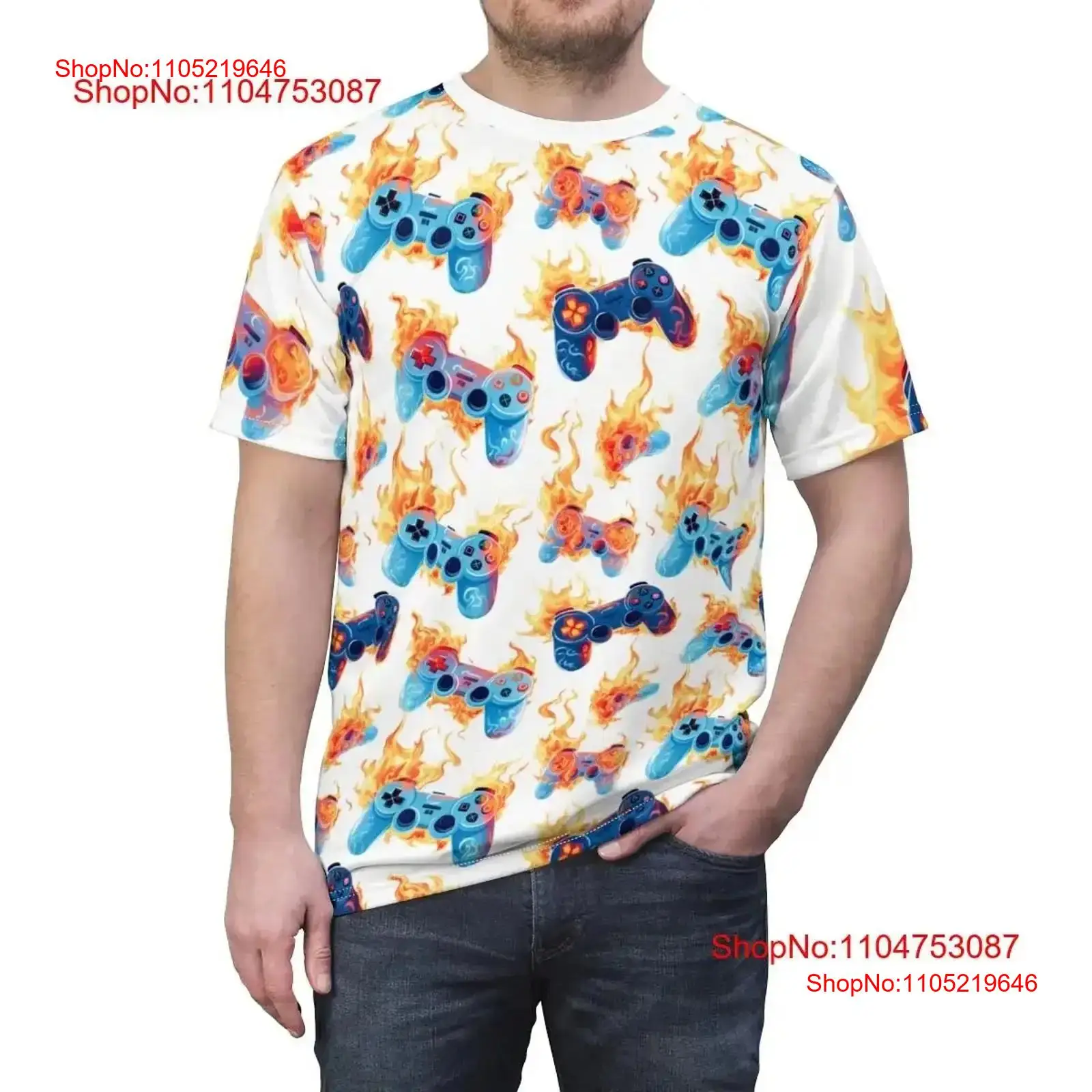 Esports Gaming Free Fire - FIRE GAMING Cut Sew T Shirt