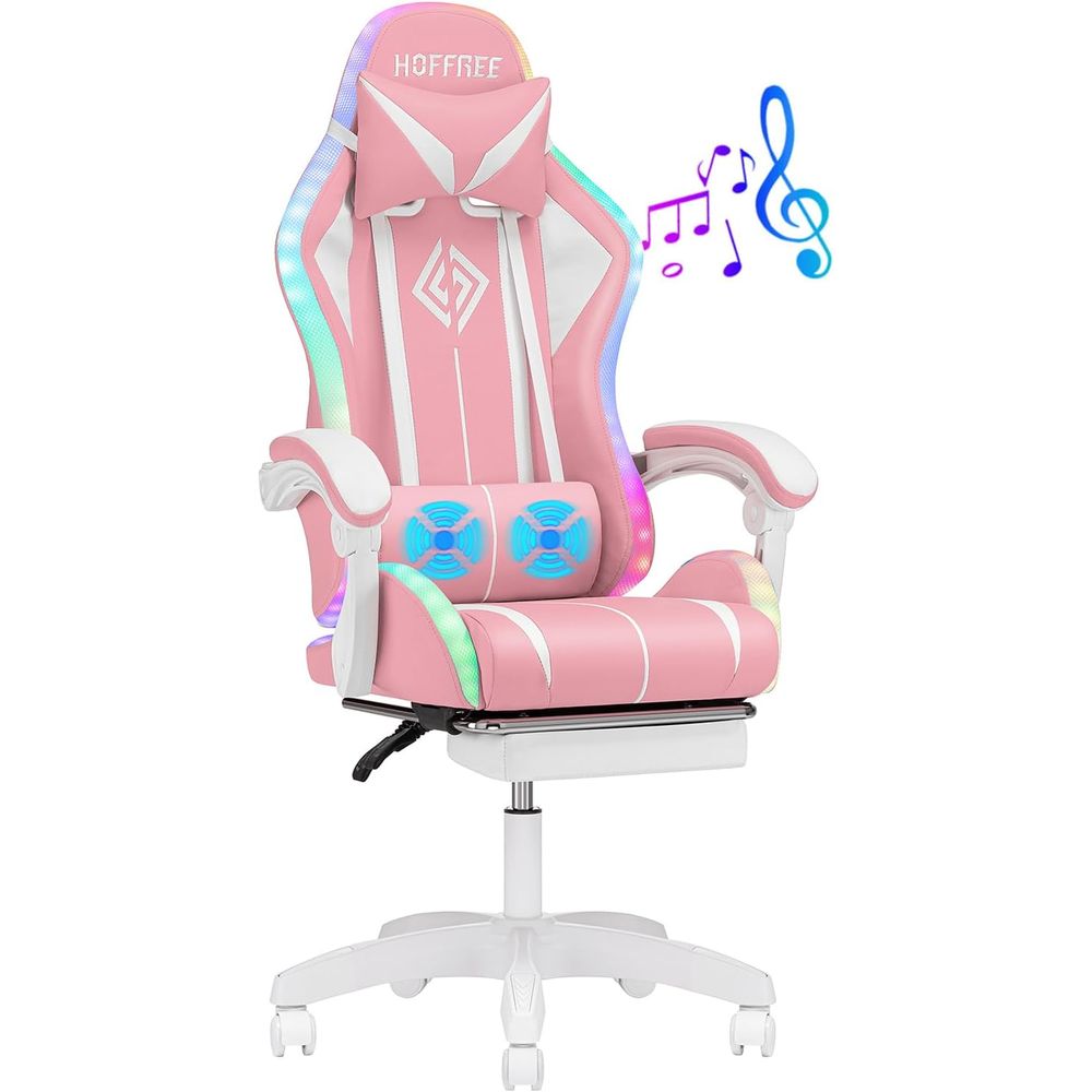 Rgb Gaming Chair - Ergonomic High-Back Gaming Chair with LED