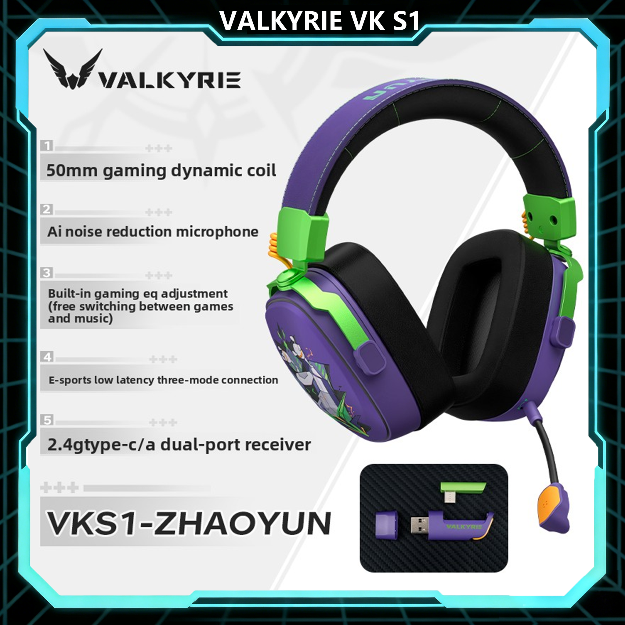 VALKYRIE VKS1 Gaming Headphone - Esports Gaming Mobile avaliação e preço