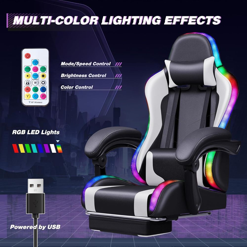 Ergonomic Swivel Gaming Chair  - Rgb Gaming Chair avaliação e preço
