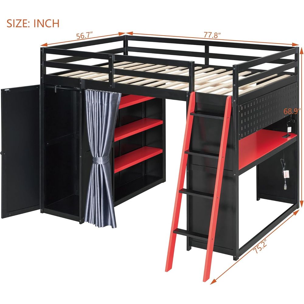 ull Gaming Lot Bed with Wardro - Esports Gaming Station Desk avaliação e preço