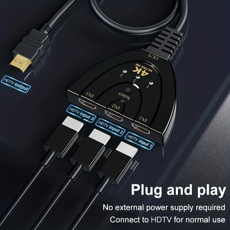 4K*2K 3 Port HDTV-compatible S - Esports Gaming Hub avaliação e preço