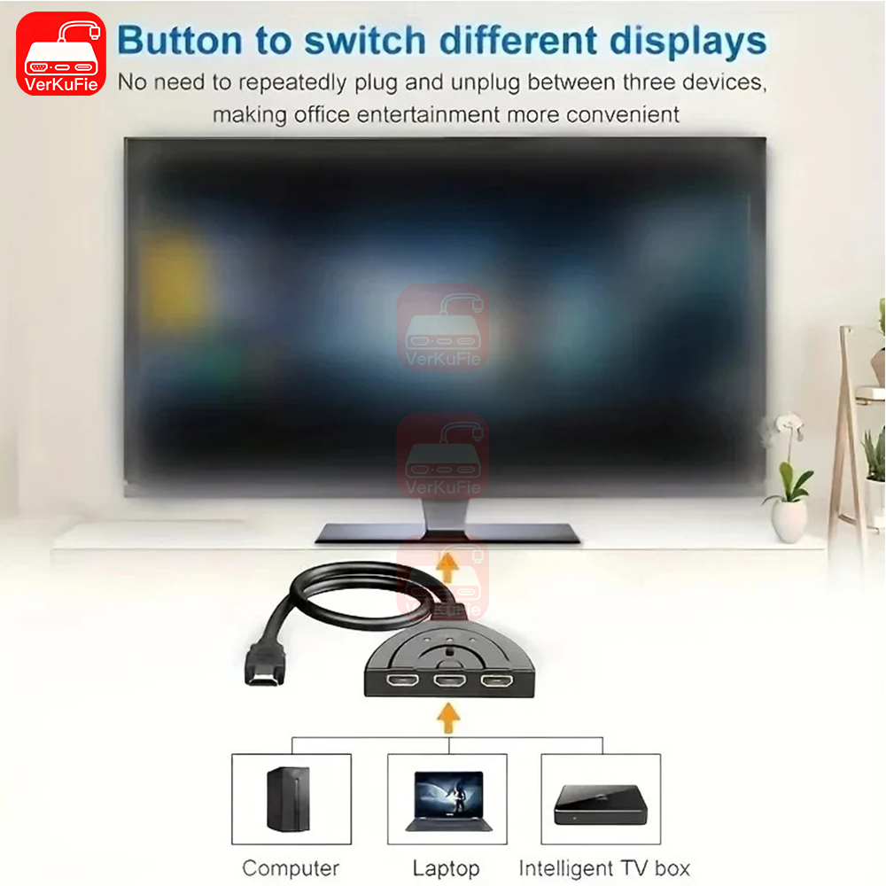 3 Port 4K2K HDMI Switcher 3In1 - Esports Gaming Hub avaliação e preço