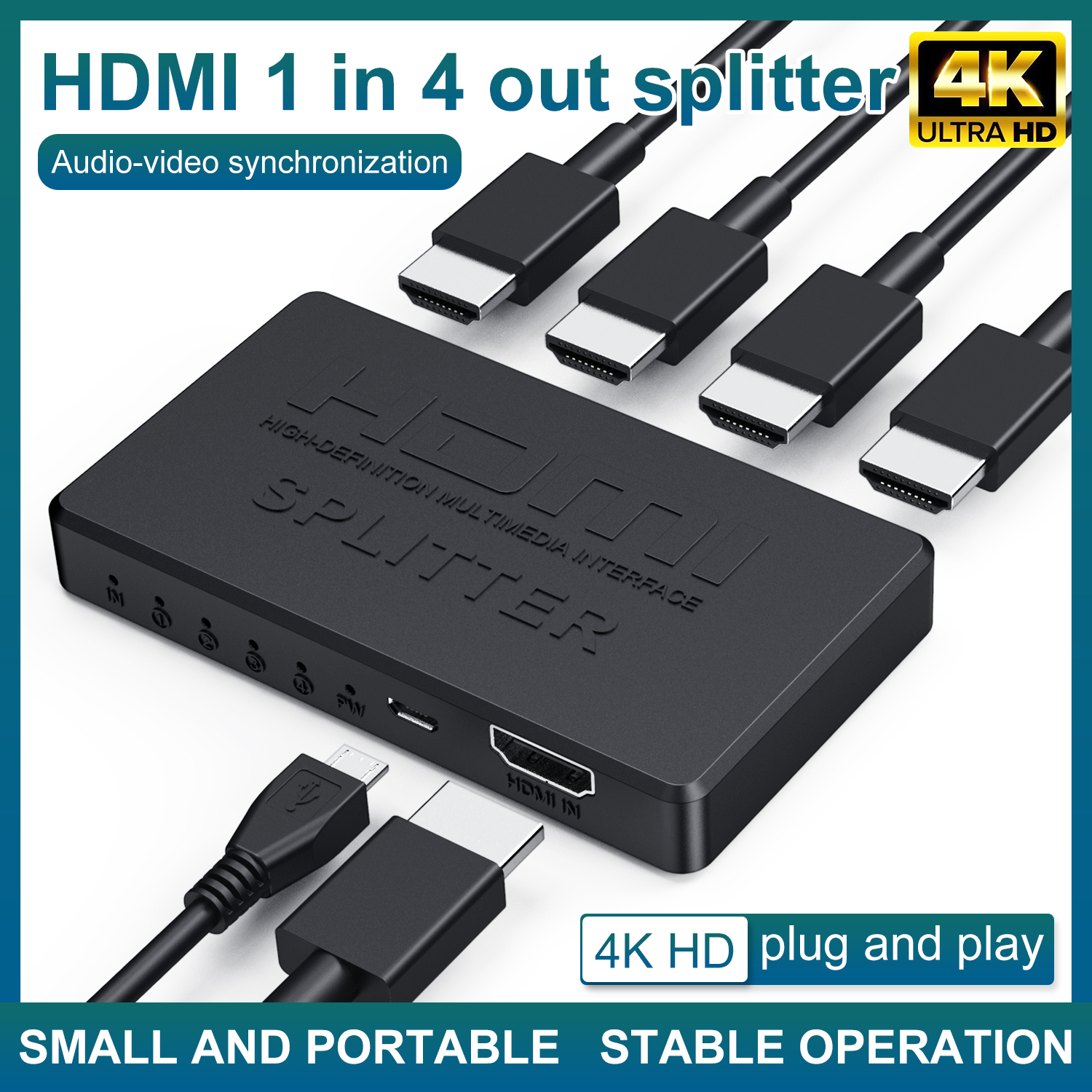 1 in 4 Out HDMI-Compatible Spl - Esports Gaming Hub avaliação e preço