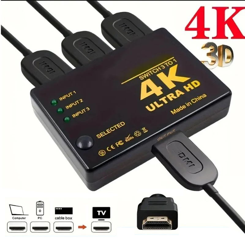 HDMI-compatible Switch 4K Swit - Esports Gaming Hub avaliação e preço