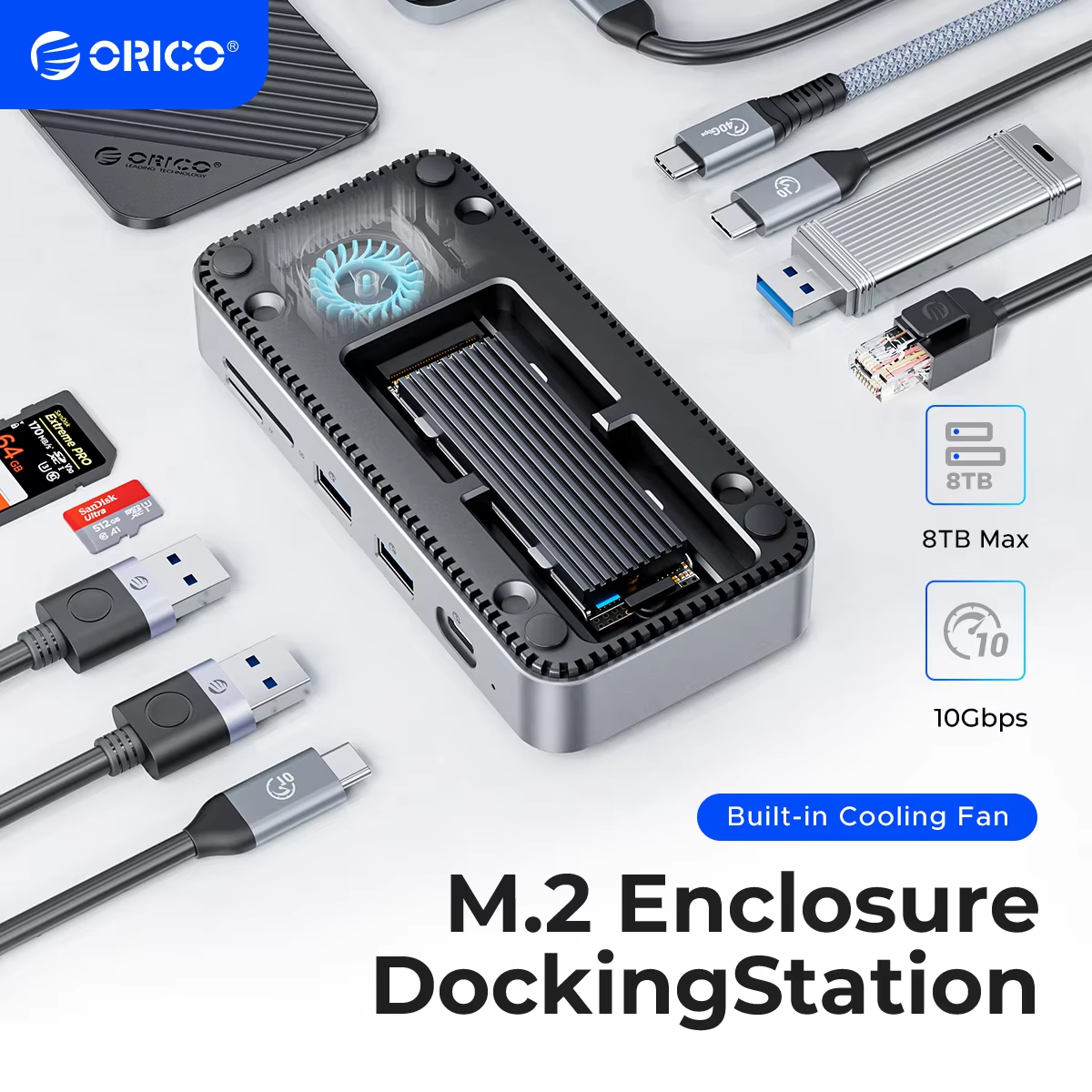 ORICO USB C Display Hub 10Gbps - Esports Gaming Hub avaliação e preço