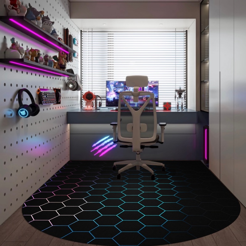 E-Sports Floor Mat Anti Slip S - Esports Gaming Chair avaliação e preço
