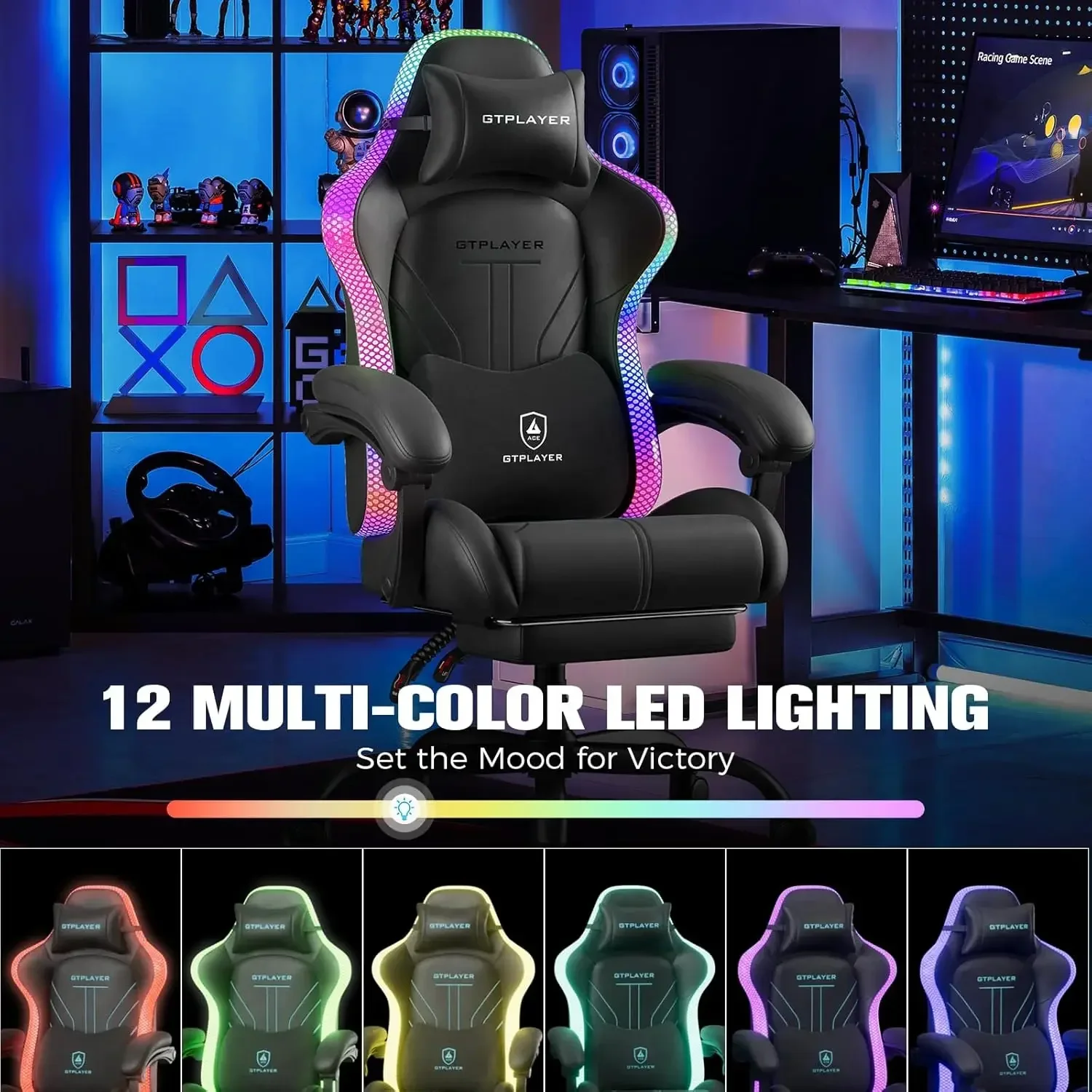 Gaming Chair, Computer Chair w - Rgb Gaming Chair avaliação e preço
