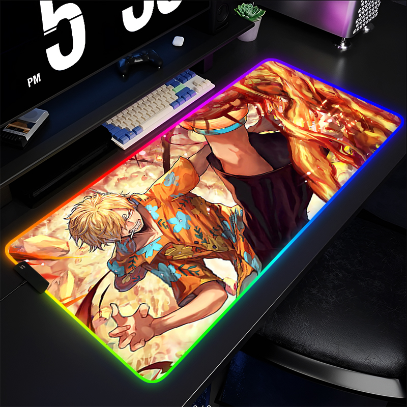 RGB Anime Mouse pad one piece  - Esports Pc Gaming avaliação e preço