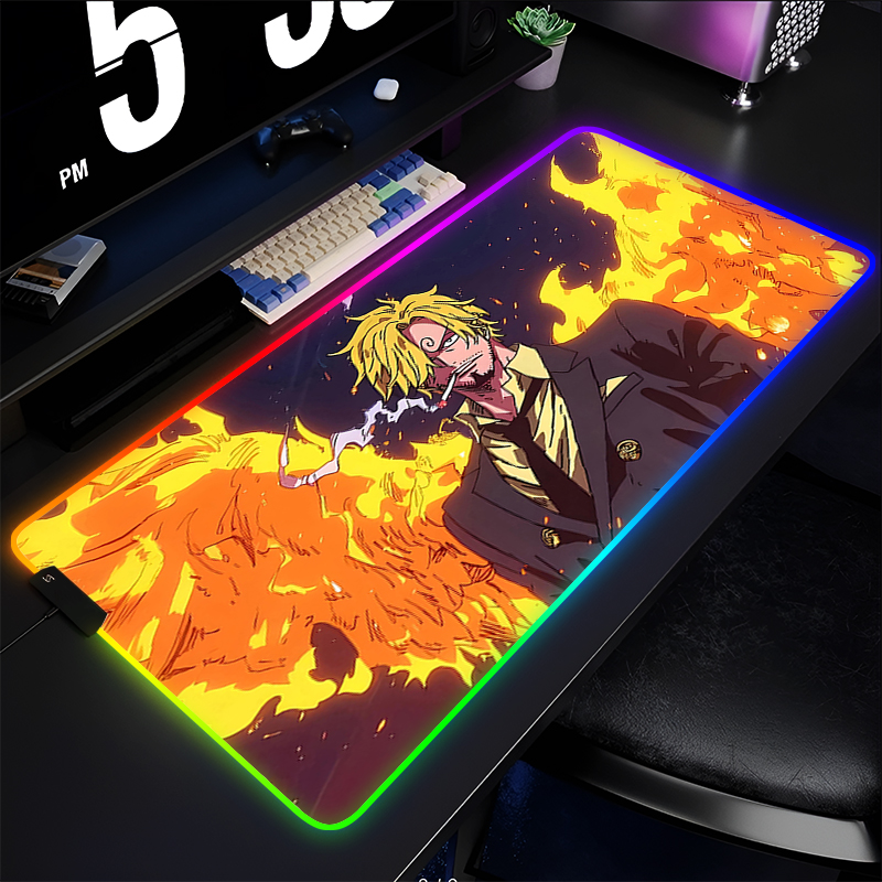 RGB Anime Mouse pad one piece  - Esports Pc Gaming avaliação e preço
