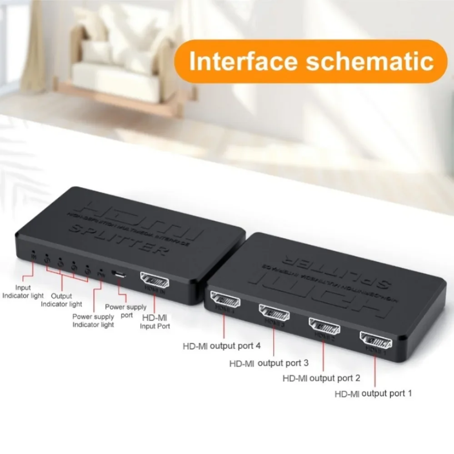4x1 HDMI-compatible Video Swit - Esports Gaming Hub avaliação e preço