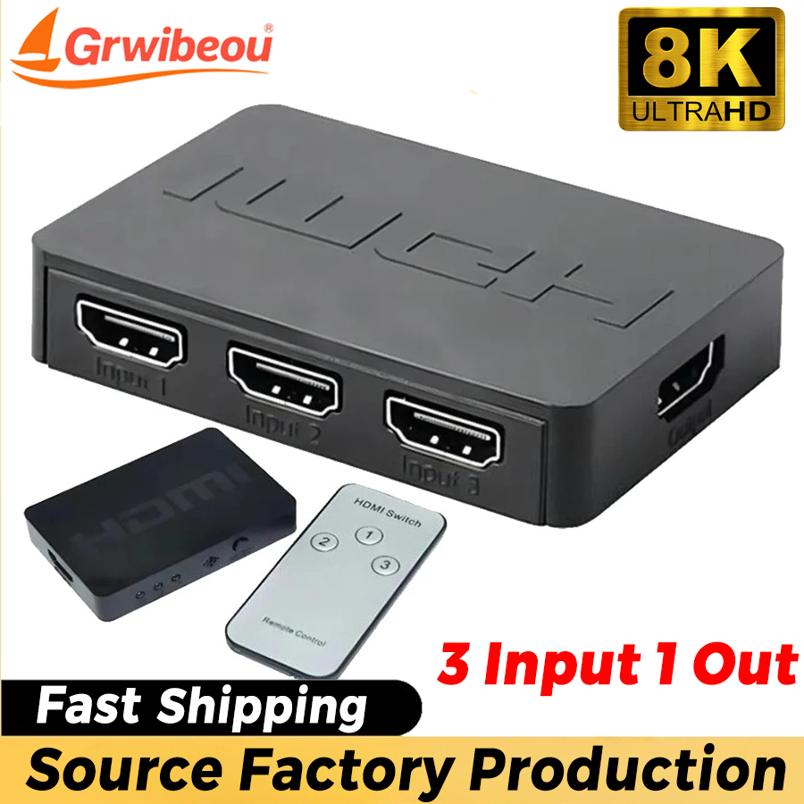 3 Ports HDMI-Compatible Switch - Esports Gaming Hub avaliação e preço