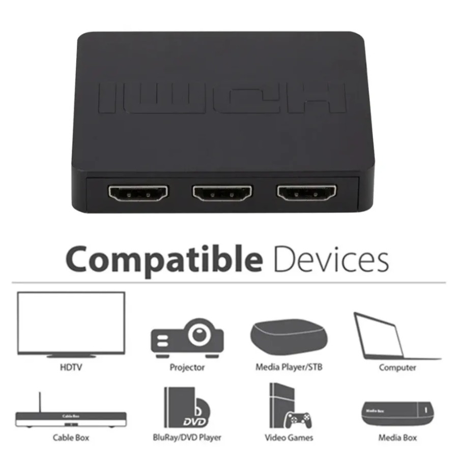 3 Ports HDMI-Compatible Switch - Esports Gaming Hub avaliação e preço