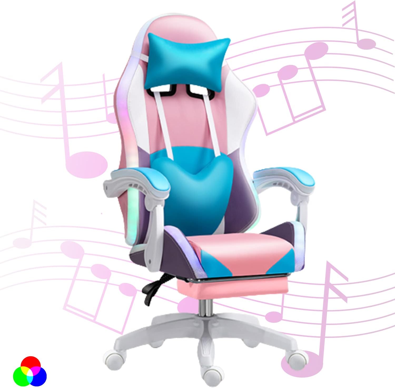 RGB LED Gaming Chair for Adult - Rgb Gaming Chair avaliação e preço
