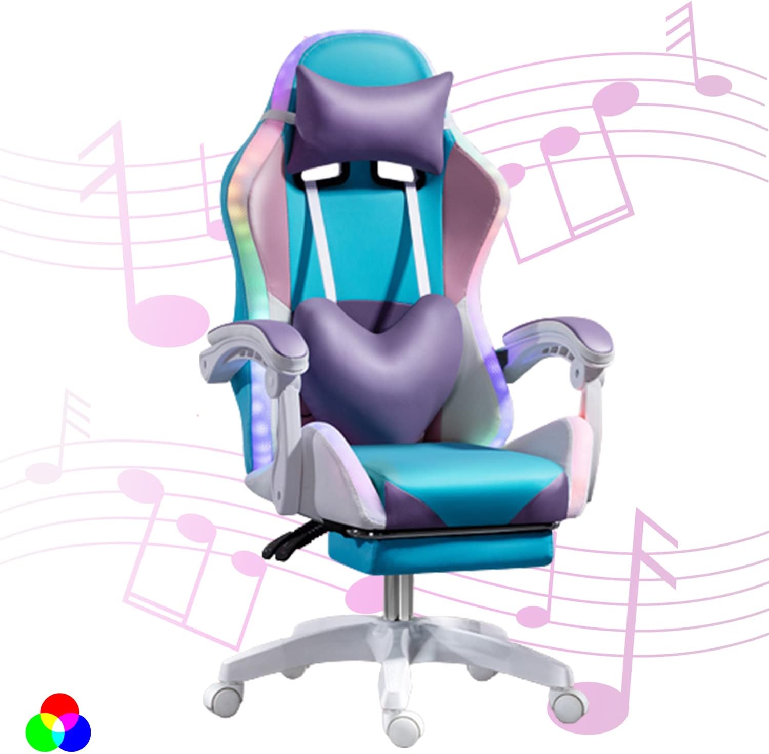 RGB LED Gaming Chair for Adult - Rgb Gaming Chair avaliação e preço